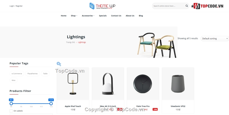 nội thất,theme,wordpress,chuẩn seo,nội thất đẹp,bán hàng
